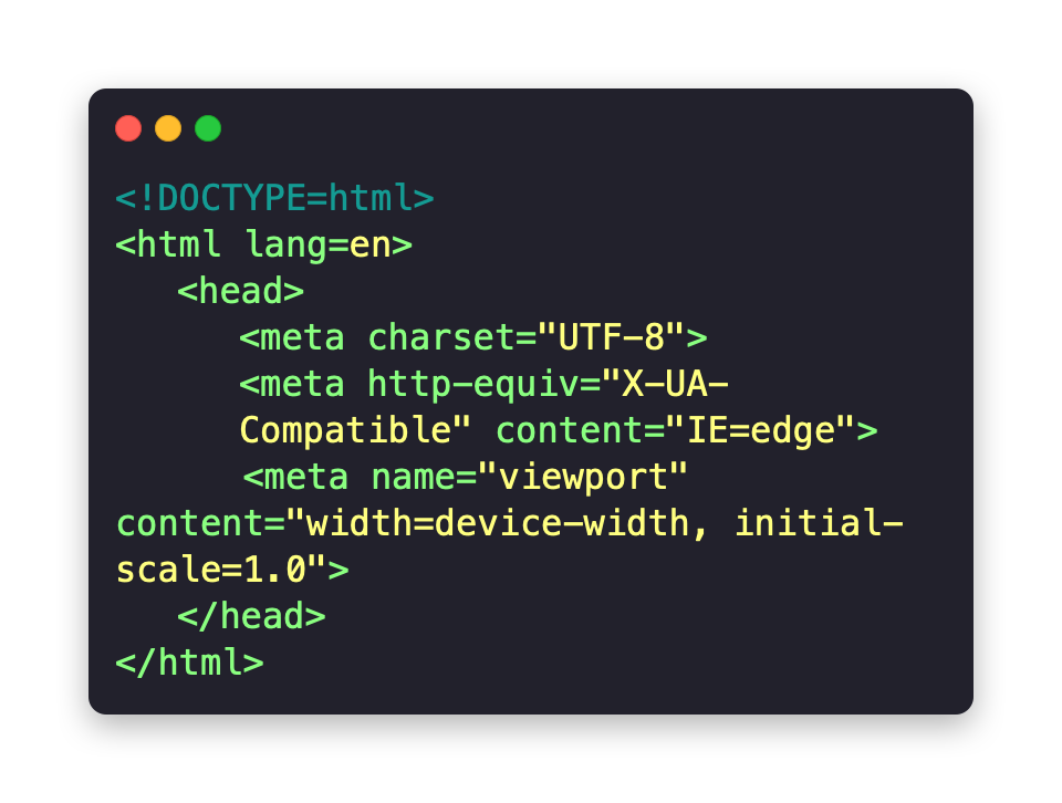 html code snippet